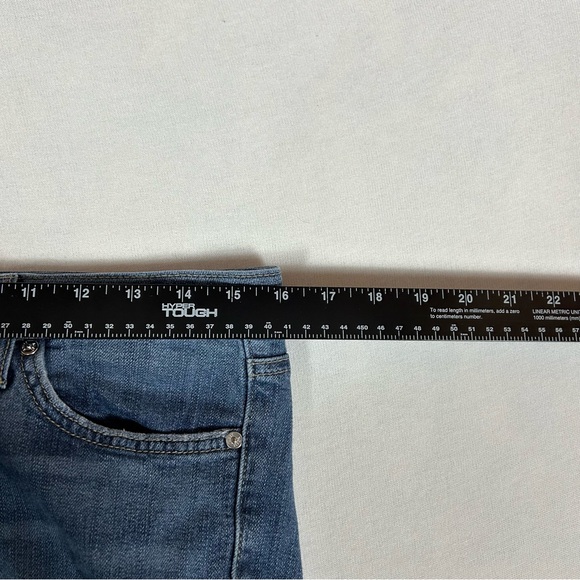 Just Black Boyfriend Jeans Womens 28 Blue Denim Distressed Medium Wash Mid Rise - Picture 7 of 11